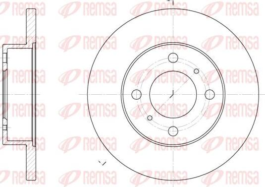 Kawe 61117 00 - Bremžu diski www.autospares.lv