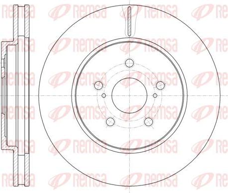 Kawe 61136 10 - Тормозной диск www.autospares.lv