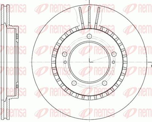 Kawe 61125 10 - Bremžu diski www.autospares.lv