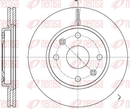 Kawe 61813 10 - Тормозной диск www.autospares.lv