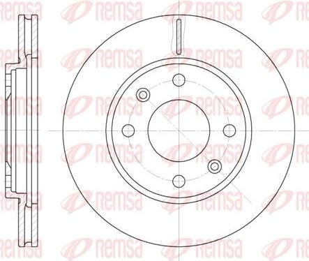 Kawe 6131 10 - Brake Disc www.autospares.lv