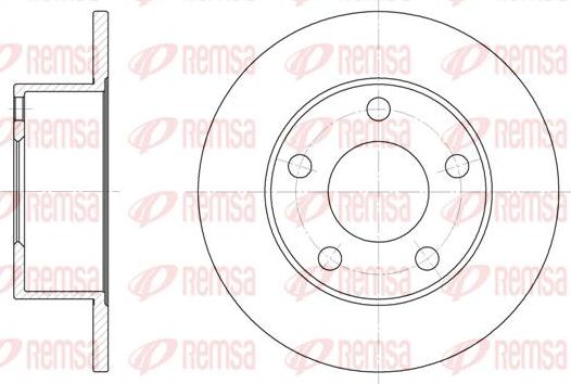 Kawe 6123 00 - Bremžu diski www.autospares.lv