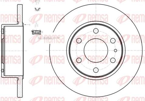 Kawe 61274 00 - Bremžu diski www.autospares.lv