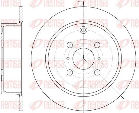 Kawe 6805 00 - Тормозной диск www.autospares.lv