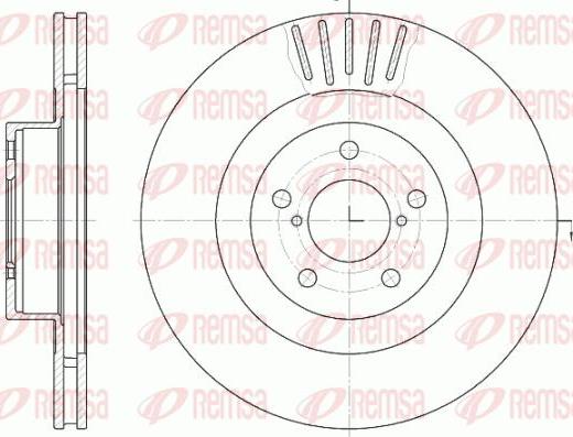 Kawe 68.1610 - Bremžu diski www.autospares.lv