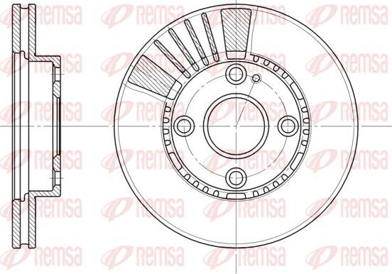 Kawe 6834 10 - Bremžu diski www.autospares.lv