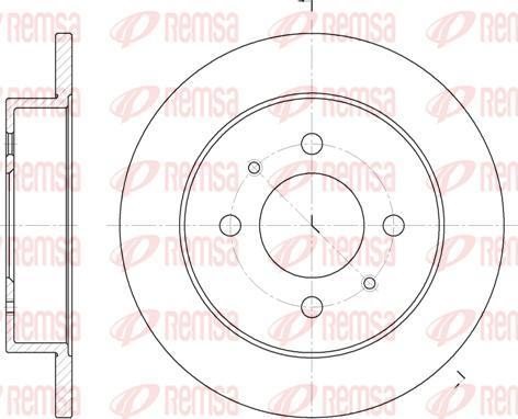 Kawe 6765 00 - Bremžu diski www.autospares.lv