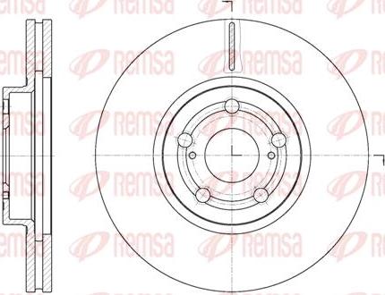 Kawe 6701 10 - Тормозной диск www.autospares.lv