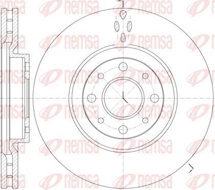 Kawe 6734 10 - Bremžu diski autospares.lv