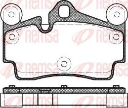 Kawe 0996 00 - Тормозные колодки, дисковые, комплект www.autospares.lv