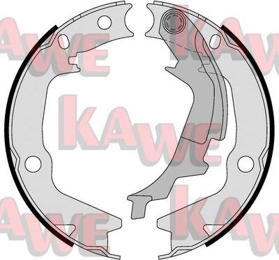 Kawe 09430 - Brake Shoe Set, parking brake www.autospares.lv