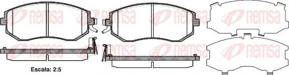 Kawe 0951 04 - Bremžu uzliku kompl., Disku bremzes www.autospares.lv