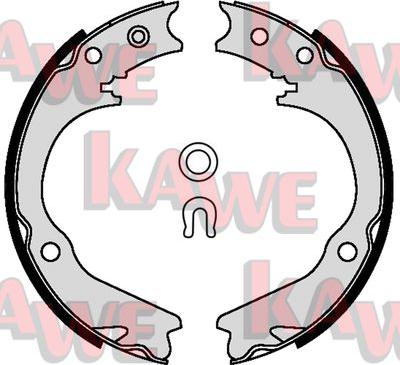 Kawe 09580 - Комплект тормозов, ручник, парковка www.autospares.lv