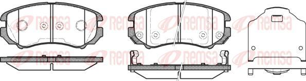 Kawe 0953 12 - Bremžu uzliku kompl., Disku bremzes www.autospares.lv