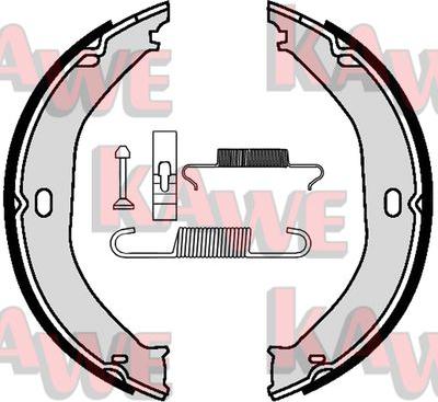 Kawe 09520K - Bremžu loku kompl., Stāvbremze www.autospares.lv