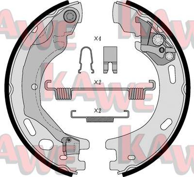 Kawe 09570 - Bremžu loku kompl., Stāvbremze www.autospares.lv