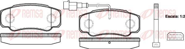 Kawe 0961 02 - Bremžu uzliku kompl., Disku bremzes www.autospares.lv