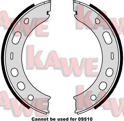 Kawe 09000 - Bremžu loku kompl., Stāvbremze www.autospares.lv