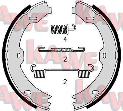 Kawe 09020K - Bremžu loku kompl., Stāvbremze www.autospares.lv