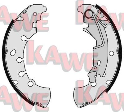 Kawe 09120 - Bremžu loku komplekts www.autospares.lv