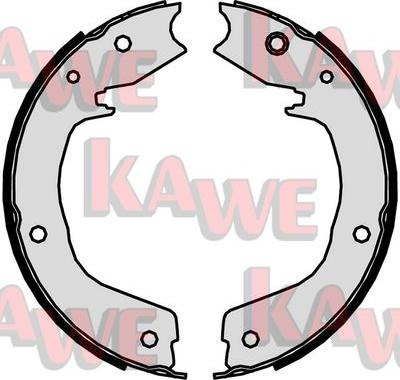 Kawe 09850 - Bremžu loku kompl., Stāvbremze www.autospares.lv