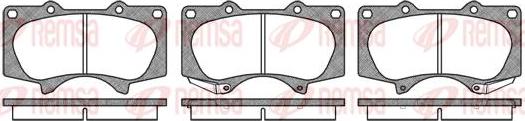 Kawe 0988 00 - Brake Pad Set, disc brake www.autospares.lv