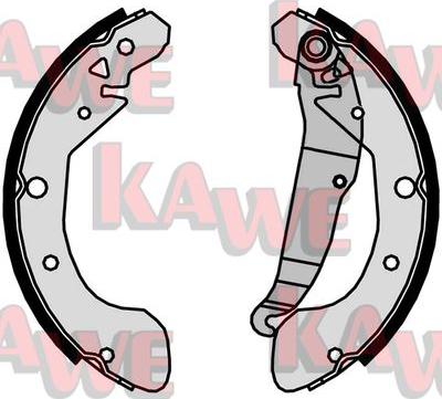 Kawe 09700 - Bremžu loku komplekts www.autospares.lv