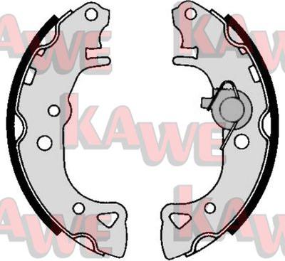 Kawe 04940 - Bremžu loku komplekts www.autospares.lv