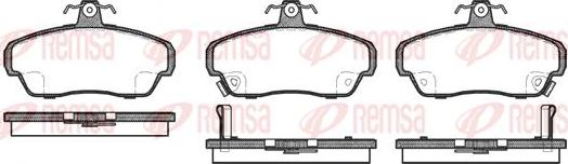 Kawe 0490 02 - Brake Pad Set, disc brake www.autospares.lv