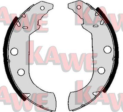 Kawe 04980 - Bremžu loku komplekts www.autospares.lv