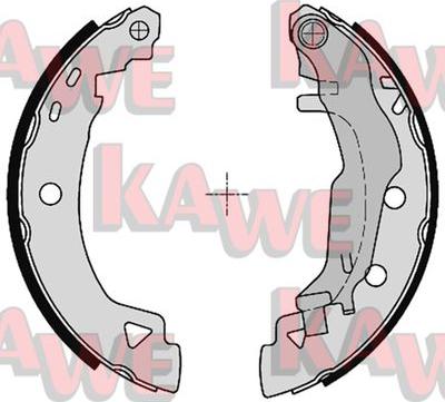 Kawe 04925 - Bremžu loku komplekts www.autospares.lv