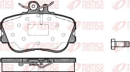 Kawe 0445 00 - Bremžu uzliku kompl., Disku bremzes www.autospares.lv