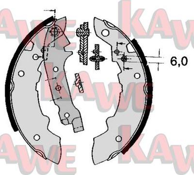 Kawe 04470 - Bremžu loku komplekts www.autospares.lv