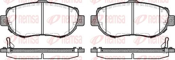 Kawe 0456 14 - Bremžu uzliku kompl., Disku bremzes www.autospares.lv