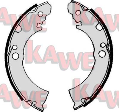 Kawe 04630 - Bremžu loku komplekts www.autospares.lv