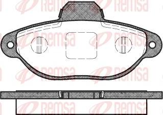 Kawe 0414 20 - Brake Pad Set, disc brake www.autospares.lv