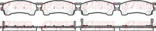 Kawe 0415 04 - Brake Pad Set, disc brake www.autospares.lv