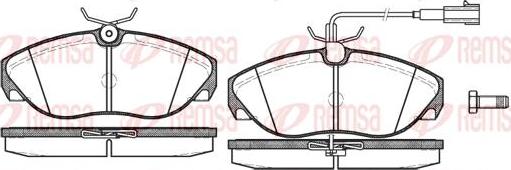 Kawe 0486 11 - Brake Pad Set, disc brake www.autospares.lv