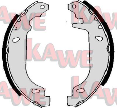 Kawe 04880 - Bremžu loku komplekts www.autospares.lv