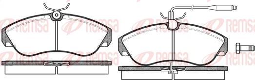 Kawe 0487 02 - Brake Pad Set, disc brake www.autospares.lv