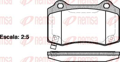 Kawe 0434 54 - Bremžu uzliku kompl., Disku bremzes www.autospares.lv