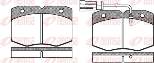 Kawe 0435 12 - Bremžu uzliku kompl., Disku bremzes autospares.lv