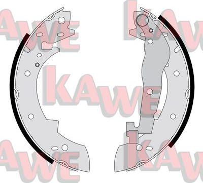 Kawe 04290 - Brake Shoe Set www.autospares.lv