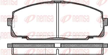 Kawe 0421 00 - Brake Pad Set, disc brake www.autospares.lv