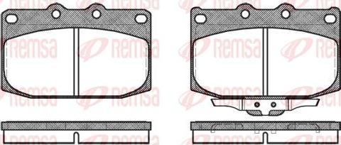 Kawe 0428 02 - Bremžu uzliku kompl., Disku bremzes www.autospares.lv