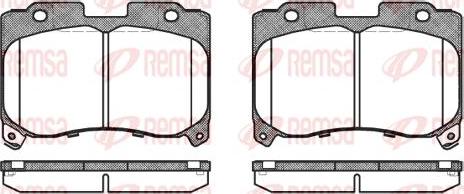 Kawe 0474 04 - Brake Pad Set, disc brake www.autospares.lv