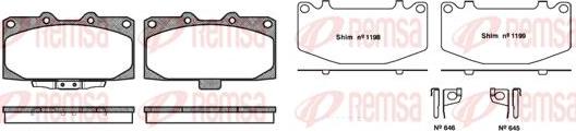 Kawe 0599 12 - Brake Pad Set, disc brake www.autospares.lv