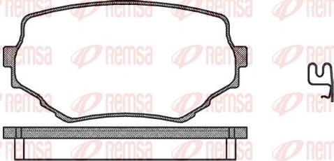 Kawe 0594 02 - Тормозные колодки, дисковые, комплект www.autospares.lv