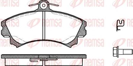 Kawe 0590 21 - Тормозные колодки, дисковые, комплект www.autospares.lv