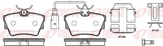 Kawe 0591 12 - Bremžu uzliku kompl., Disku bremzes autospares.lv